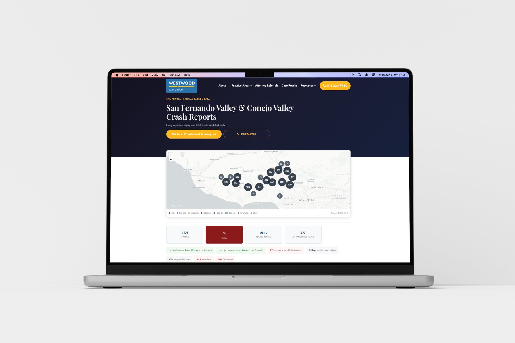 Law Firm + Accident Reporting App